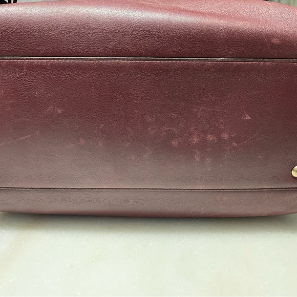 Salvatore Ferragamo Ferragamo Red Gancini Leather Satchel Dark red - Picture 6 of 17